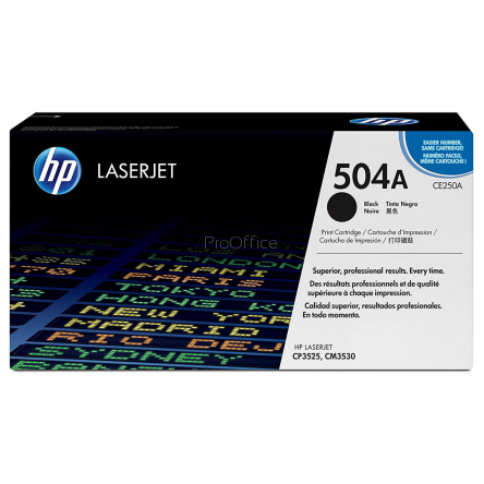 Toner HP 504A do Color LaserJet 3525/3530 | 5 000 str. | black