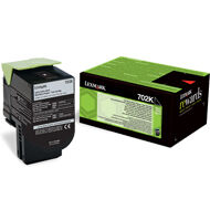 Kaseta z tonerem Lexmark 702K do CS-310/410/510 | zwrotny | 1 000 str. | black | 70C20K0