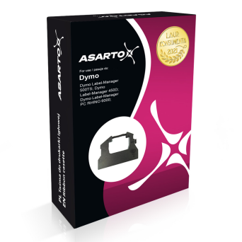 Taśma Asarto do DYMO D6/7/BK/W | S0720780 |  black/white | 6mm*7m