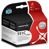 Tusz Asarto do Canon CLI551 iP7250/8750/6850/5450 | Cyan | AS-C551C