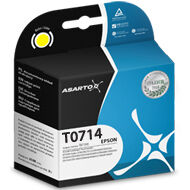 Tusz Asarto do Epson T0714 | D78/92/120/DX4000/4400 I yellow | AS-E714Y