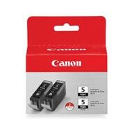 Zestaw dwóch tuszy Canon PGI5BK do iP-3300/4200/4300/5200 | 2 x 26ml | black | 0628B030