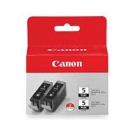 Zestaw dwóch tuszy Canon PGI5BK do iP-3300/4200/4300/5200 | 2 x 26ml | black | 0628B030