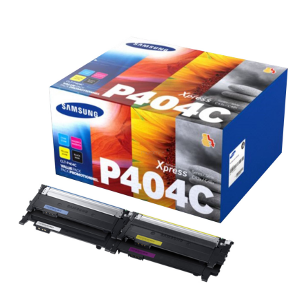 Zestaw tonerów HP do  Samsung CLT-P404C | BK 1x 1 500, CMY 3x 1 000 str. | CMYK