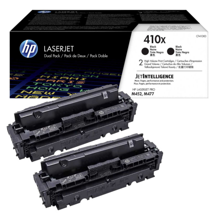 Toner HP 410X do Color LaserJet Pro M452/477 2pak | 2 x 6 500 str. | black