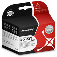 Tusz Asarto do Canon CLI551 Pixma MG6350/6450/7150  | Grey | AS-C551G