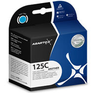 Tusz Asarto do Brother LC125 J4410DW/4510/4610/4710 | cyan | AS-B125C