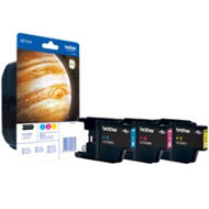 Zestaw trzech tuszy Brother do DCP-J525/725/925, MFC-J6510 | CMY | LC1240RBWBP