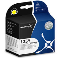 Tusz Asarto do Brother LC125 J4410DW/4510/4610/4710 | yellow | AS-B125Y