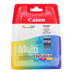 Zestaw trzech  tuszy Canon CLI526 do MG-5150/5250/6150/8150 | 3 x 9 ml | CMY
