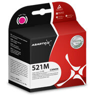 Tusz Asarto do Canon CLI521M | iP3600/4600/4700/MP540/550 | magenta | AS-C521M