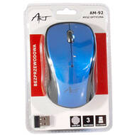 Art AM-92D mysz optyczna | bezprzewodowo | USB | blue | AM-92D