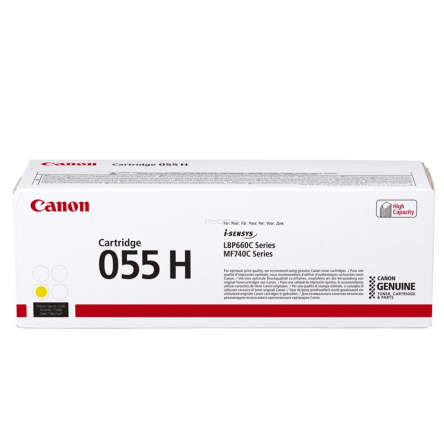 Toner Canon CRG055HY do i-SENSYS MF742Cdw/MF744Cdw | 5900 str. | Yellow