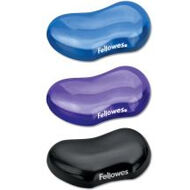 Fellowes podkładka pod nadgarstek żelowa CRYSTAL, czarna | 9112301