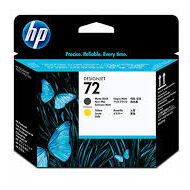 Głowica HP 72 Vivera do Designjet T610/1100/1200/1300 | matte black + yellow | C9384A