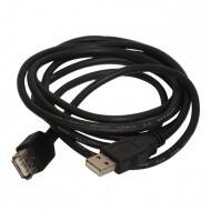 Art kabel - przedłużacz USB 2.0 A-A | 1.8m | black | AL-110